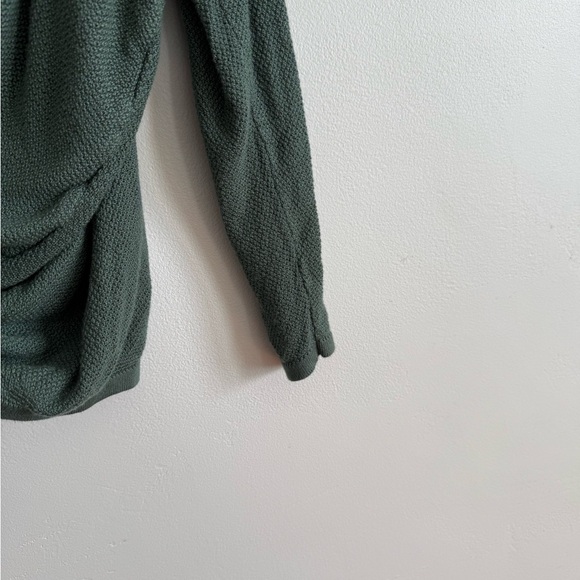 Prana Narcisso Sweater Green Draped Long Sleeve Top - Picture 9 of 11